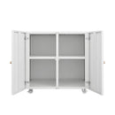 Office Furniture Copier Cabinet 2 Door Steel Copier Stand Mobile Pedestal File Printer Stand