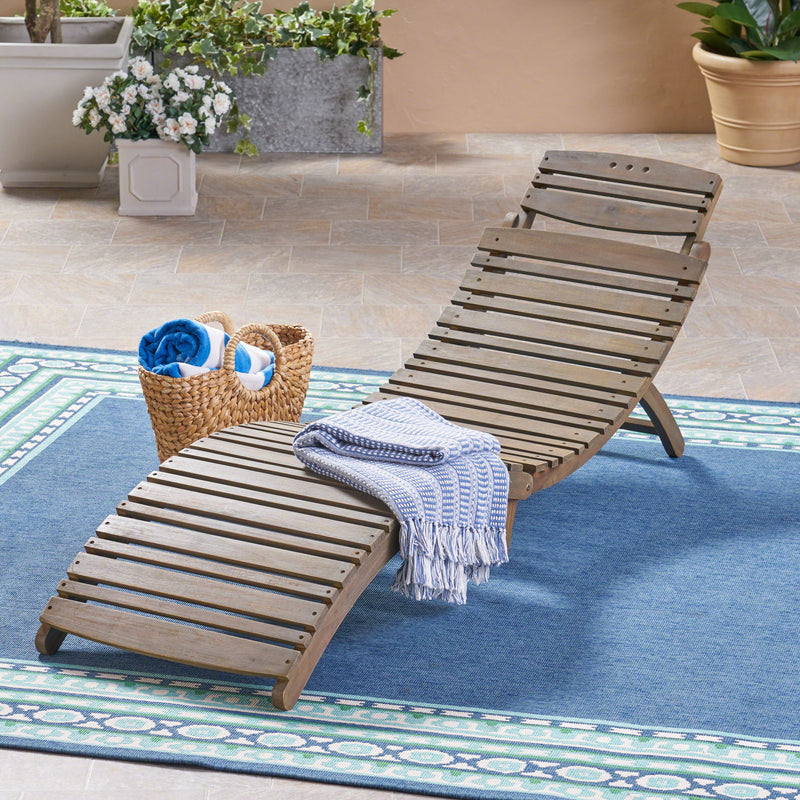 Lahaina - Wood Foldable Chaise Lounge