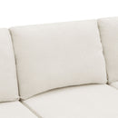 Modular U Shaped Sectional With Ottomans, Luxury Cloud Floor Couch With Deep Seat Fully Compressed Upholstered Sofa