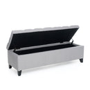 Glouster - Storage Ottoman - Light Gray