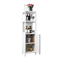 Storage Cabinet With Tall Linen Tower, Multifunctional For Bathroom