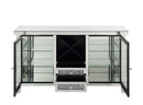 Noralie - Wine Cabinet - Mirrored & Faux Diamonds - 36" - Atlantic Fine Furniture Inc