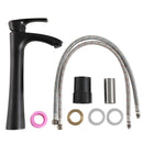 Above Porcelain Vessel Vanity Sink And Faucet Combo, 19" X 15" - White