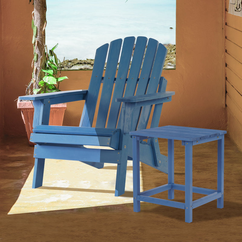 Oversize Outdoor Folding Adirondack Chair, Patio Chair For Garden