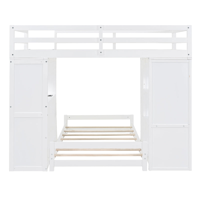 Bunk Bed With LED Light And USB Ports