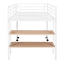 Loft Bed With Desk And Shelves