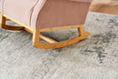 Modern Rocking Chair, Upholstered Accent Chair For Nursery, Small Contemporary Rocke
