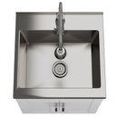 Hennessy - Deluxe Laundry Cabinet With Faucet And Stainless Steel Sink