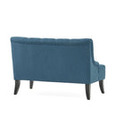 Nicole - French Style Upholstered Loveseat With Tufted Backrest