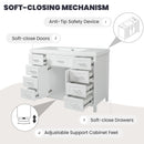 Bathroom Vanity Cabinet Only With 2 Soft Close Doors And 8 Drawers