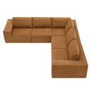 Modular Sectional With Wide Seat Free Combination L Shaped Couch Set Cloud Upholstered Minimalist Boneless Sofa