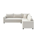 Modern Modular Sectional Oversized Couch Set With Pillows, Minimalist Style Wide Seat Comfy Sofa