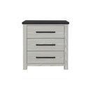 Avery - Nightstand With Top Spacious Drawers, Block Feet - Beige