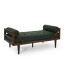 Chic Contemporary Chaise Lounge With Button Tufting And Bentwood Structure