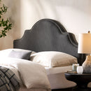 Lenne - Fabric Queen / Full Headboard - Gray