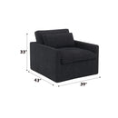 Naveen - Swivel Chair With 1 Toss Pillow