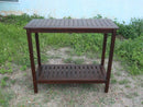 Workstation For Garden Balcony Garage, Acacia Console Potting Table