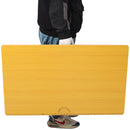 Portable Folding Work Table With Measuring Tape And Angle Finder Steel - Black