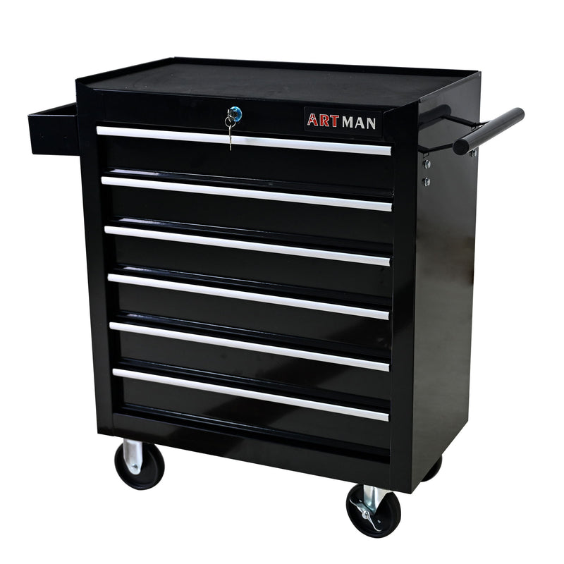 Multifunctional Tool Cart With Wheels And Drawers