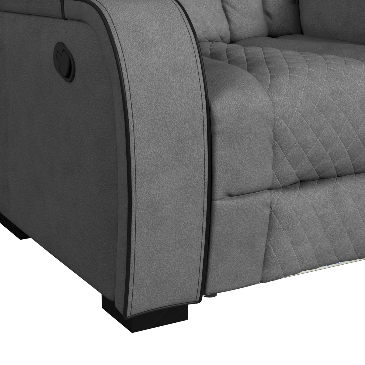 Blitz Living Room Set in Dark Gray by Elements International, view 36