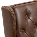Modern Accent Armchair With Sturdy Wood Legs