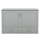 Murphy Wall Bed With Drawer And A Set Of Sockets & USB Ports, Pulley Structure Design