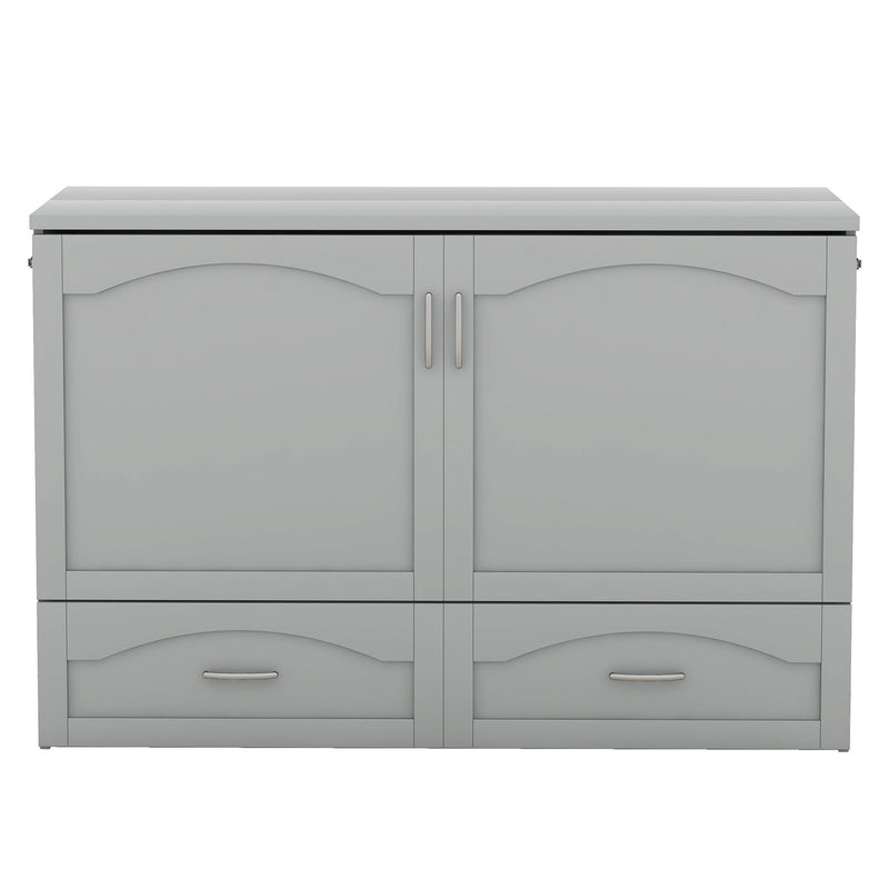 Murphy Wall Bed With Drawer And A Set Of Sockets & USB Ports, Pulley Structure Design
