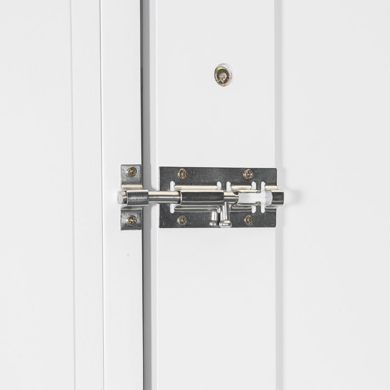 French Style Murphy Platform Bed With Shelf, Side Cabinets, Drawers And LED