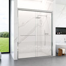 Modern Semi Frameless Double Sliding Shower Door