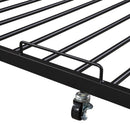 Full Size Metal Platform Bed Frame with Trundle, USB Ports and Slat Support ,No Box Spring Needed Black