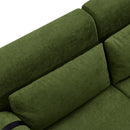 Modern Loveseat Sofa 2 Seater With USB Ports, Cylindrical Armrests