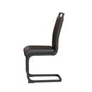 Modern Dining Chairs With High Back Upholstered Design Metal Legs