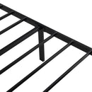 Full Size Storage Bed Metal Platform Bed with a Big Drawer - Gray