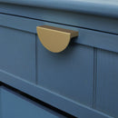 2 Drawer Side Table, American Style, End Table, Suitable For Bedroom, Living Room, Study