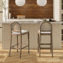 Panama - Curved Back Cane Bar Stool (Set of 2)