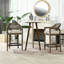 Americana - Mid-Century Modern Cane Back Counter Stool