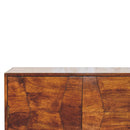 Wavecrest Cabinet, 4 Shelves - Chestnut