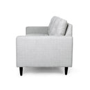 Jenny - Contemporary Tufted Fabric 3 Seater Sofa