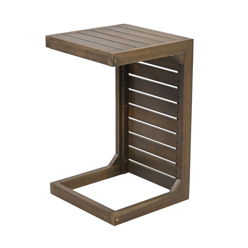 Aluminum Outdoor C - Shaped Side Table For Patio