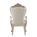 Gorsedd - Arm Chair (Set of 2) - Cream Fabric & Golden Ivory