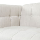 Contemporary Club Chair With Button Tufted Waffle Stitch