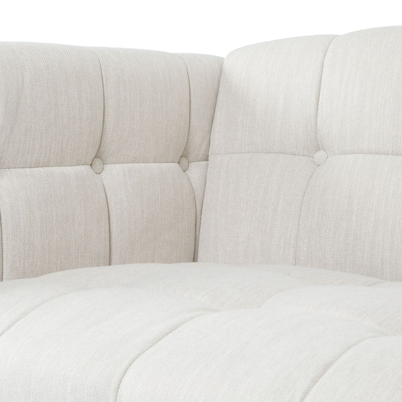 Contemporary Club Chair With Button Tufted Waffle Stitch