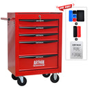 Rolling Metal Tool Chest With Drawers, Steel Storage Cabinet With Ball Bearing Slides