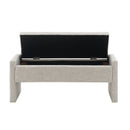 Modern Upholstered Large Bed End Bench With Storage