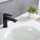 Modern Bathroom Sink Faucet Single Handle Brass Countertop Mount