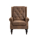 Modern Accent Armchair With Sturdy Wood Legs
