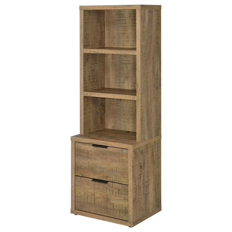 Westpark - 3-Shelf Bookcase USB And Lockable Drawer