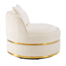360 Degree Swivel Over Sized Upholstered Barrel Chair