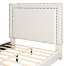 Upholstered Bed With Slats Support, No Box Spring Needed
