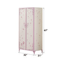 Priya II - Synthetic Leather Purple Wardrobe - Purple / White